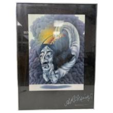 Vintage John Lennon Floating Head Limited Edition Lithograph #227/1000