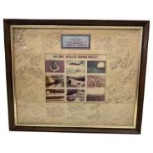 Vintage Dedicated Service to the Air Force Satellite Control Facility Plaque presented to Louise M.