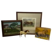 Vintage Breyer Horse Toys Engraved by E. Hacker and H. Beraud