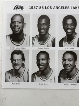 Vintage NBA Lakers Basketball Photo Signed Earvin Johnson 8 x 10