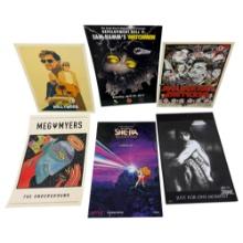 Vintage Movie And TV Show Lobby Card Lot Includes A Signed Jobarr The Crow Movie Poster Limited Edit