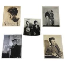 Vintage Hollywood Actors Signed 8"x10" Black and White Photo Lot
