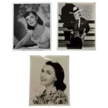Vintage Black and White Movie Photos - Signed Celebrity Actors & Actresses - Lot 8" x 10" Photograph