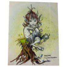 Vintage Original Hand Drawing by Judy Truchan â€” Mikey's Buddy â€” Signed & Stamped â€” Disney Stud