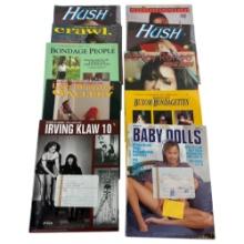 Vintage Adult Nude Magazine Collection Lot of 10 NOS