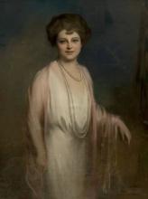 ARTHUR HALMI LARGE PORTRAIT PAINTING SIGNED AND DATED 1922 NY