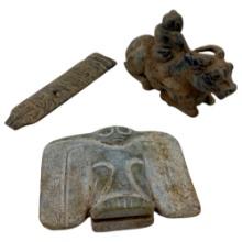 Antique Stone and Jade Fertility Effigy