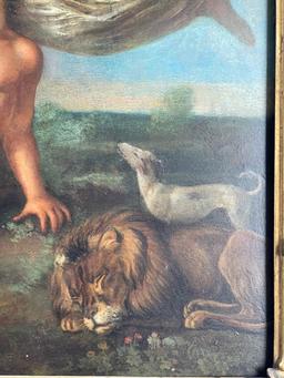 Giulio Pippi, called Giulio Romano - "The Creation of Eve" Oil on Panel