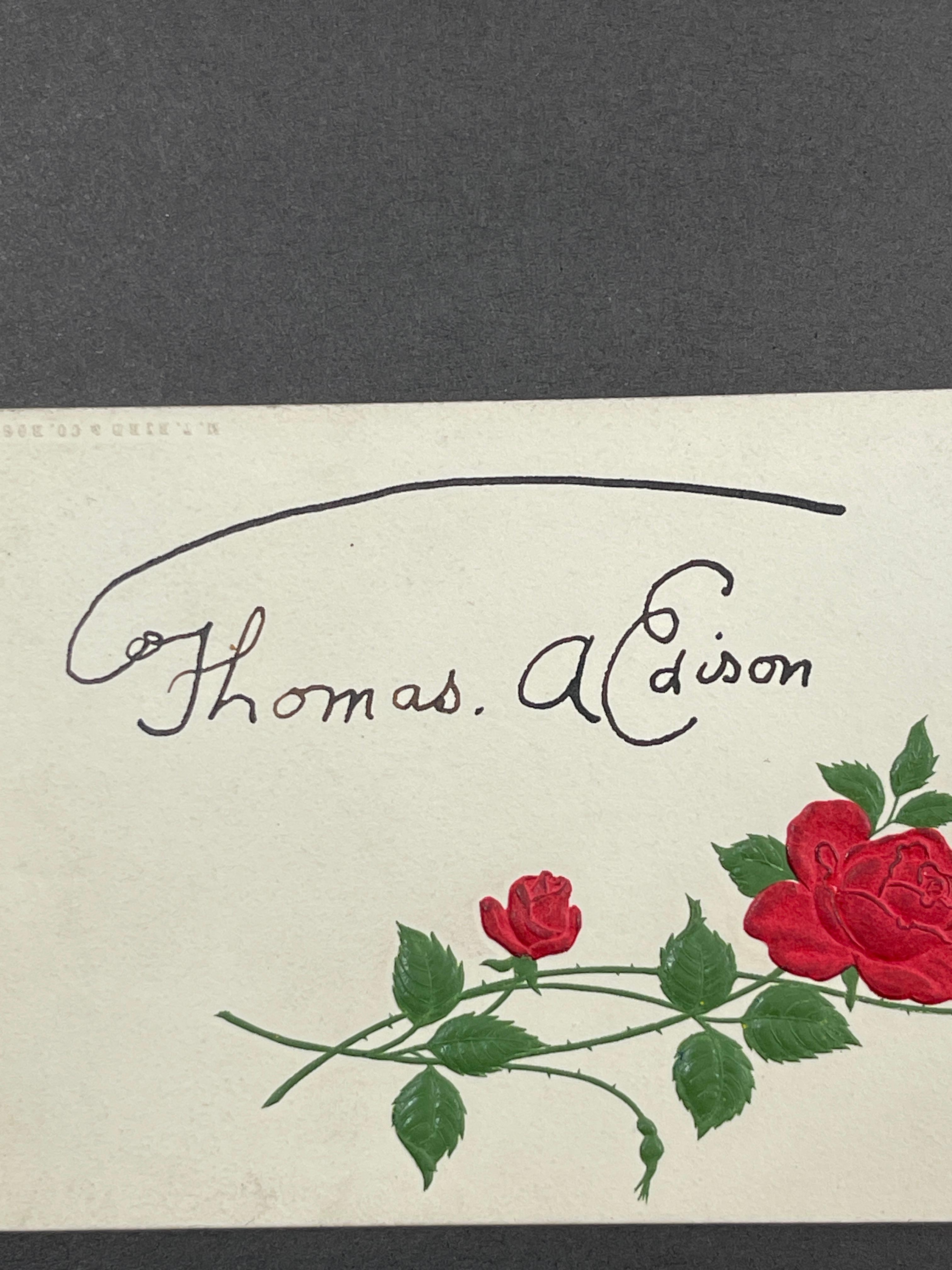 Thomas A. Edison 1847-1931 Cut Signature
