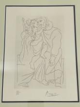 Pablo Picasso (1881-1973)  - Couple & Child Lysistrata Signed & Numbered Etching 43/150