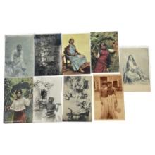 Antique Nude Erotic Ethnic Real Photo Postcard Collection Lot