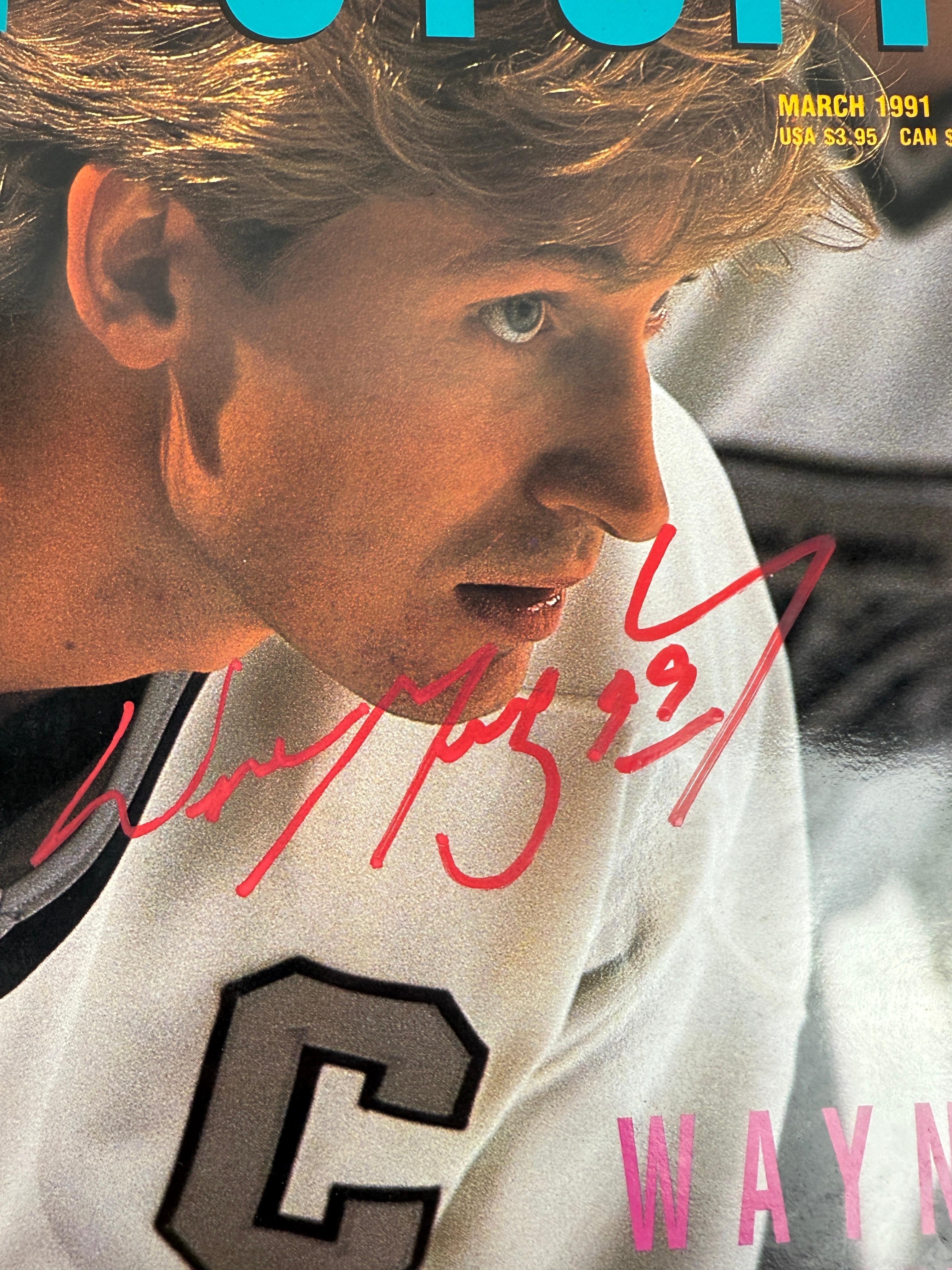 Vintage 1991 Tuff Stuff Sports Magazine Signed By Wayne Gretsky