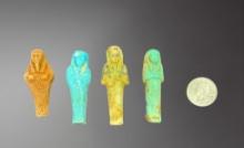 Egyptian Ushabtis â€“ Ptolemaic Period, circa 332â€“30 BC Set of 4
