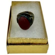 Roman Gold Ring with Carnelian Cabochon â€“ 2nd Century AD