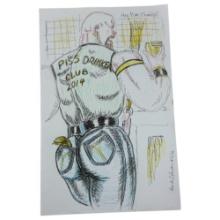Vintage Randy Coleman Signed & Dated Gay Male Interest Original Drawing Illustration Art