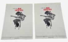 Vintage Film About Jimi Hendrix Movie Poster  21inx28in