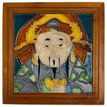 Antique Japanes Tile Artwork