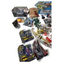 Vintage Assorted Marvel & DC Action Figure and Toy Lot