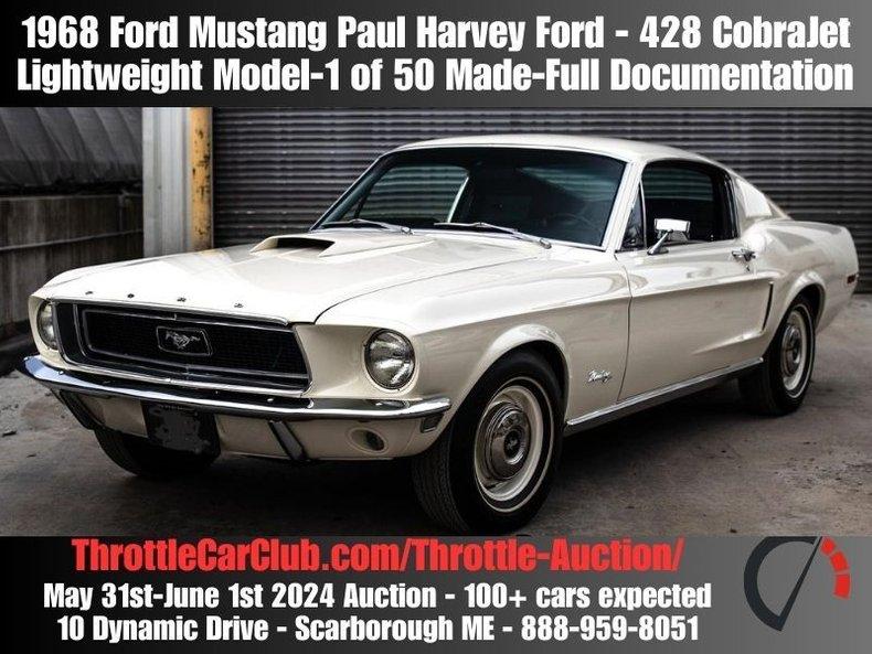 1968 Ford Mustang 428 Cobra Jet - Lightweight!