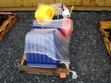 Pallet of Hand Tools, Plastic, Fuel & Gas Cans