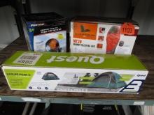 Camping Supplies Tent, Sleeping Bag, Heater