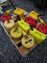 Pallet of Gas & Fuel Cans