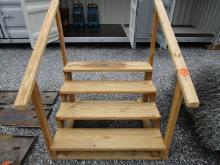 Treated Wood Steps