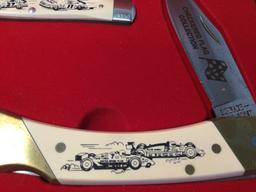 (3) Great "Schrade" Pocket Knives