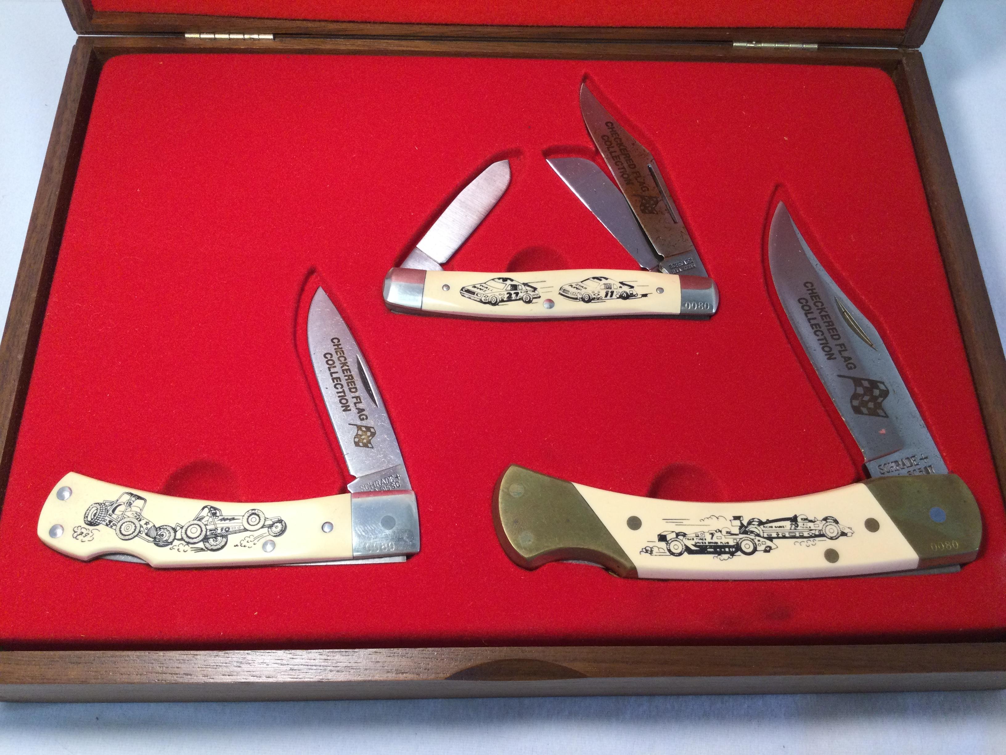 (3) Great "Schrade" Pocket Knives