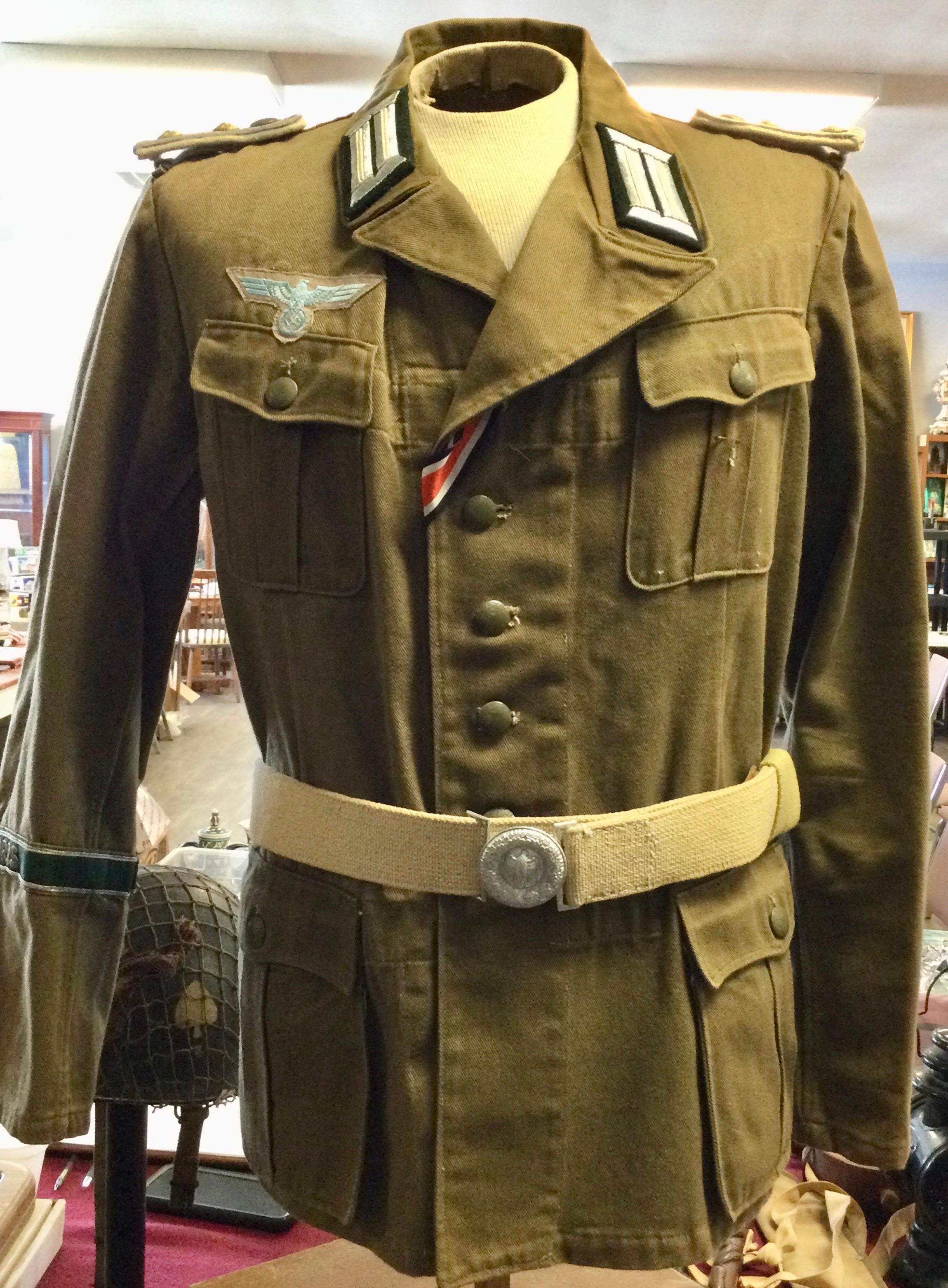 WWII German Uniform Coat and Belt