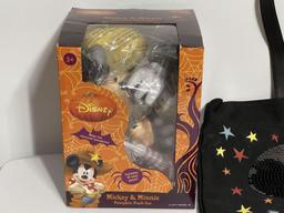 MICKEY & MINNIE PUMPKIN PUSH INS & SEQUIN TOTE