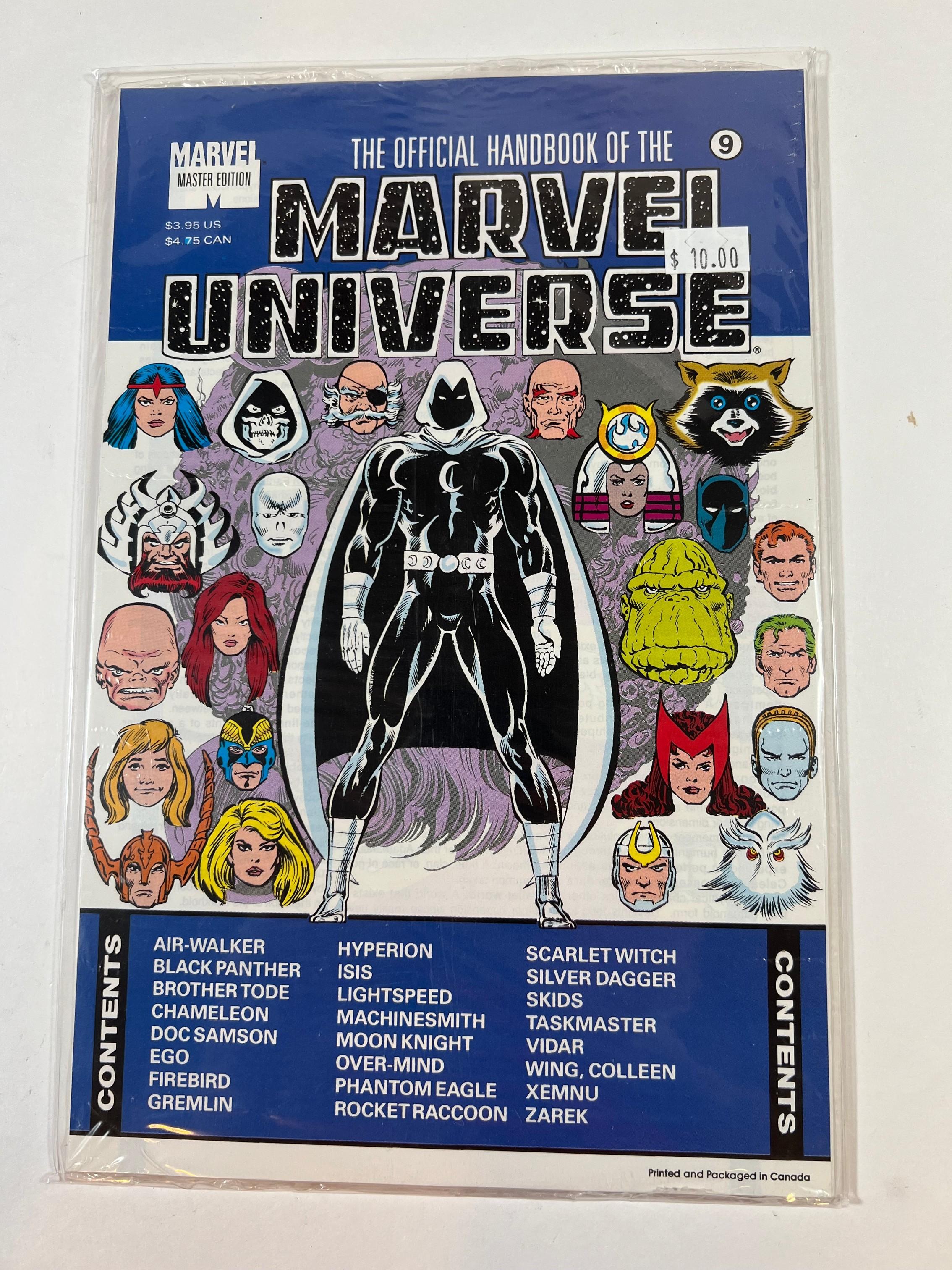 THE OFFICIAL HANDBOOK OF THE MARVEL UNIVERSE - MARVEL MASTER EDITION #9