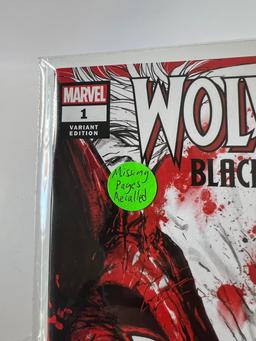 WOLVERINE BLACK, WHITE, BLOOD #1 - VARIANT COVER (MISSING PAGES, WAS RECALL