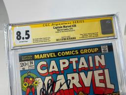 CAPTAIN MARVEL #26 - CGC SIGNATURE GRADE 8.5 - SIGNED JIM STARLIN 18' - (TH