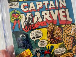 CAPTAIN MARVEL #26 - CGC SIGNATURE GRADE 8.5 - SIGNED JIM STARLIN 18' - (TH