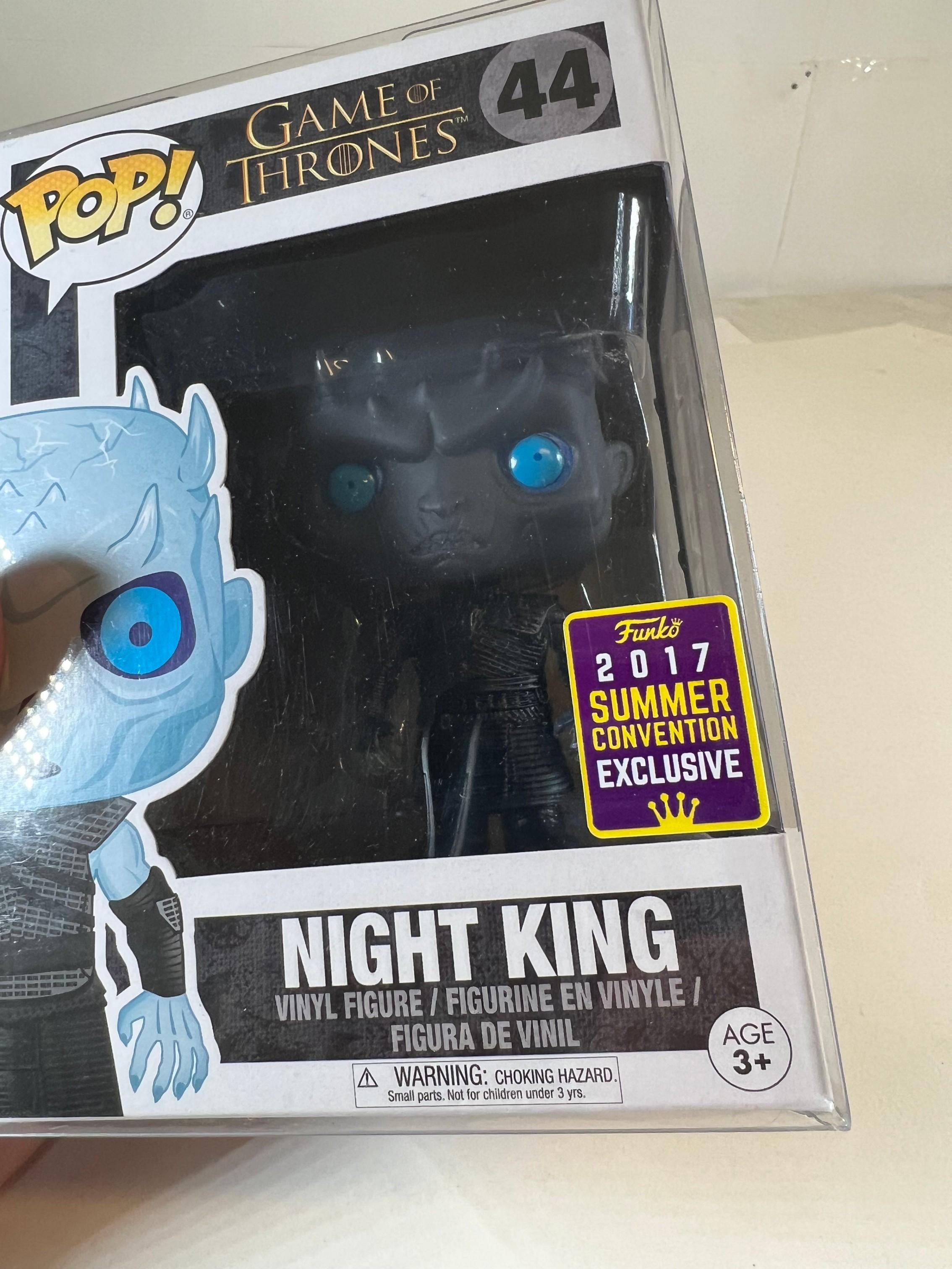 GAME OF THRONES FUNKO POP NIGHT KING #44 2017 SUMMER CONVENTION EXCLUSIVE