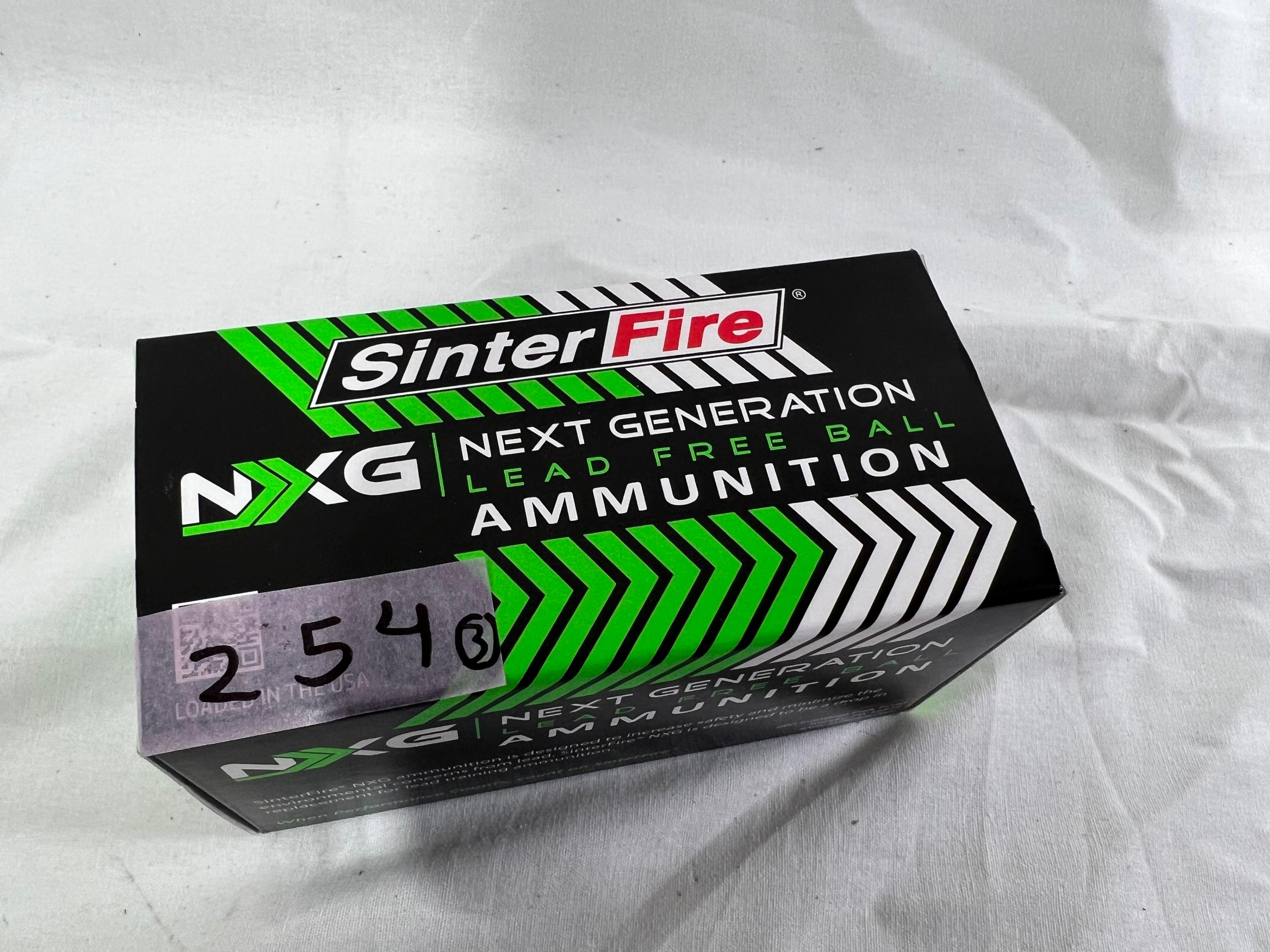 BOXES - 5.56 SINTERFIRE NXG LEAD FREE BALL AMMUNITION (50 PER BOX) 150 ROUNDS TO