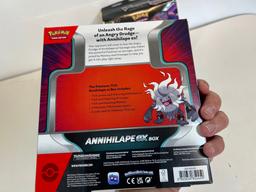 POKEMON TCG ANNIHLAPE EX BOX AND POKEMON TCG V BATTLE BUNDLE BOX ZERAORA VS