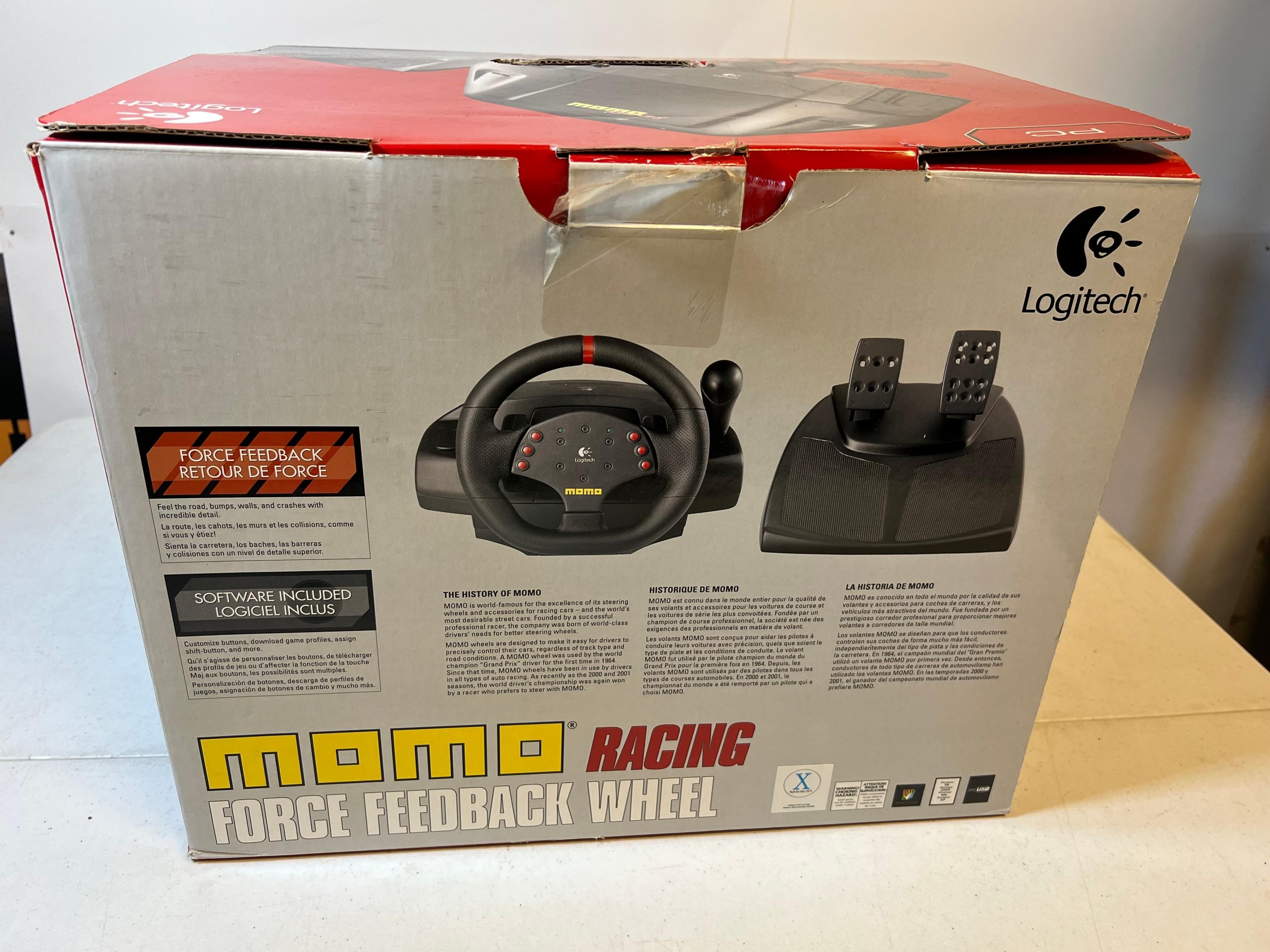 MOMO RACING FORCE FEEDBACK WHEEL LOGITECH