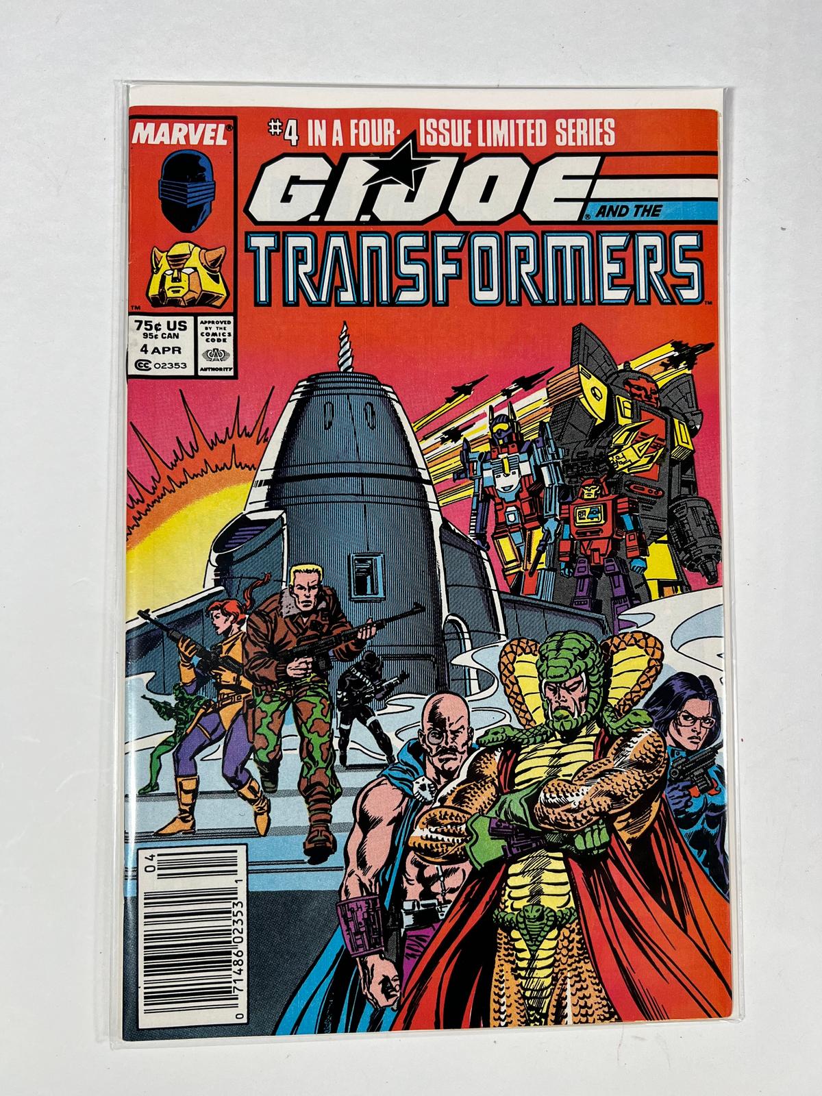 GIJOE AND THE TRANSFORMERS #4 - MARVEL LIMITED SERIES - NEWSTAND
