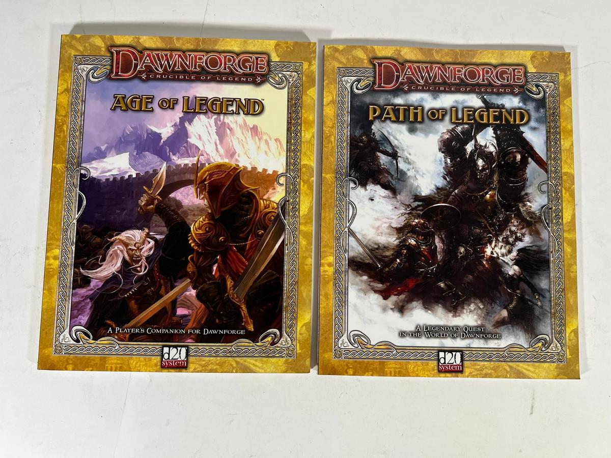 DAWNFORGE "CRUCIBLE OF LEGENDS" D20 SYSTEM BOOKS (1) AGE OF LEGEN (1) PATH