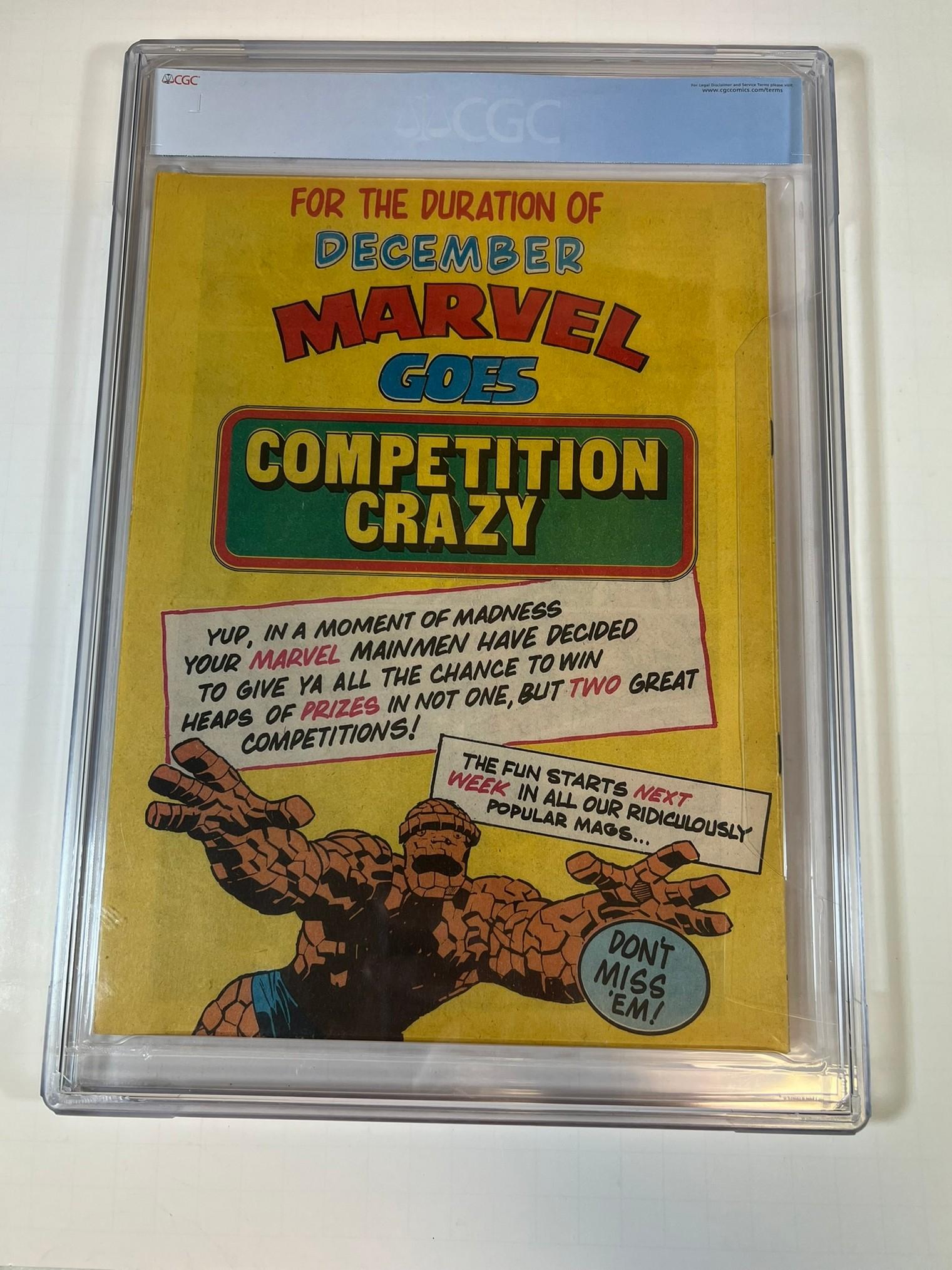 CAPTAIN BRITAIN #9 - CGC GRADE 9.0