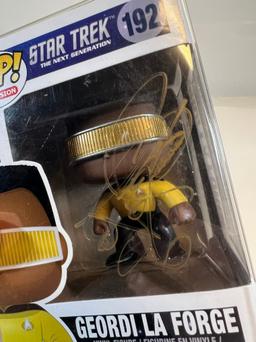 STAR TREK NEXT GENERATION FUNKO POP - GEORDI LA FORGE #192 (SIGNED)