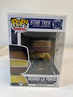 STAR TREK NEXT GENERATION FUNKO POP - GEORDI LA FORGE #192 (SIGNED)