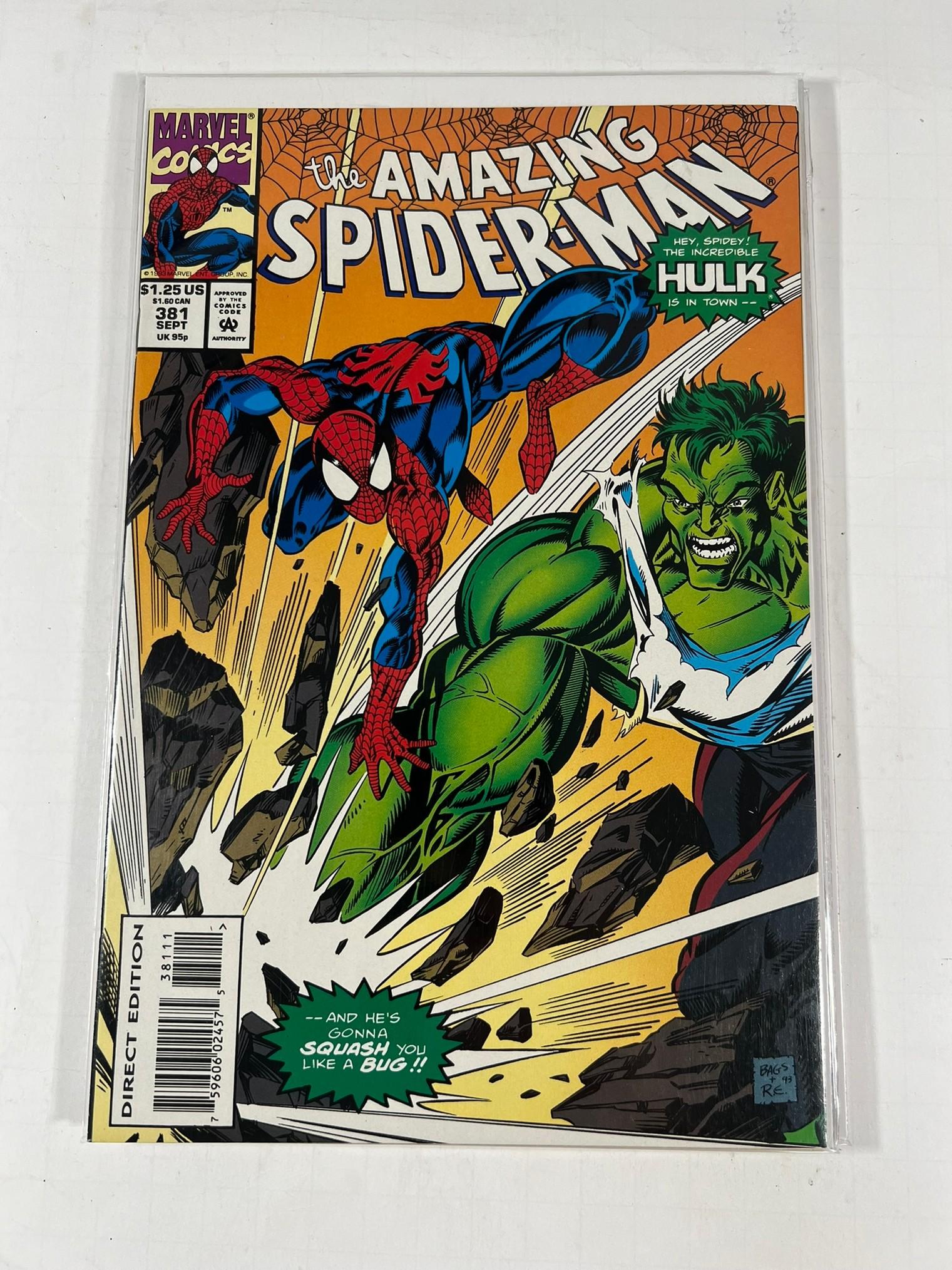 THE AMAZING SPIDER-MAN #381 (HULK APP)