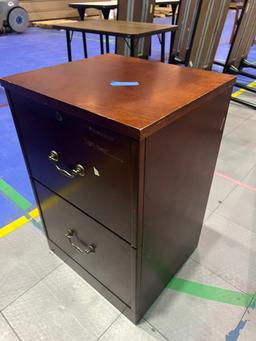 2-DRAWER WOOD FILE CABINET (LOCATED DAVIE, FL)