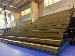 RETRACTABLE GYMNASIUM SEATING - 12 ROWS EACH - APPROX 40' OVERALL EACH (2 B