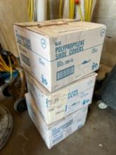 CASES (300 PER) BLUE PLYPROPYLENE SHOE COVERS - XL (POMPANO, FL S24)