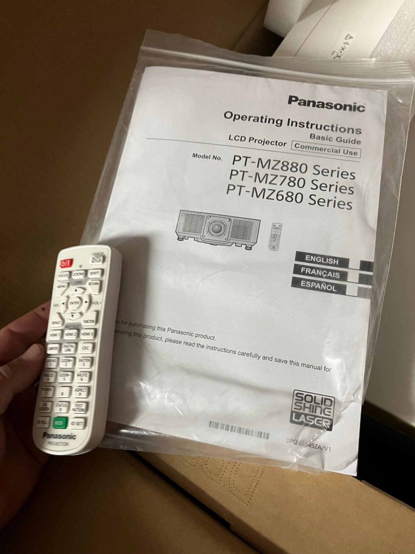 PANASONIC LCD PROJECTOR - #PT-MZ680WU7 (NEVER INSTALLED, IN ORIGINAL BOX)