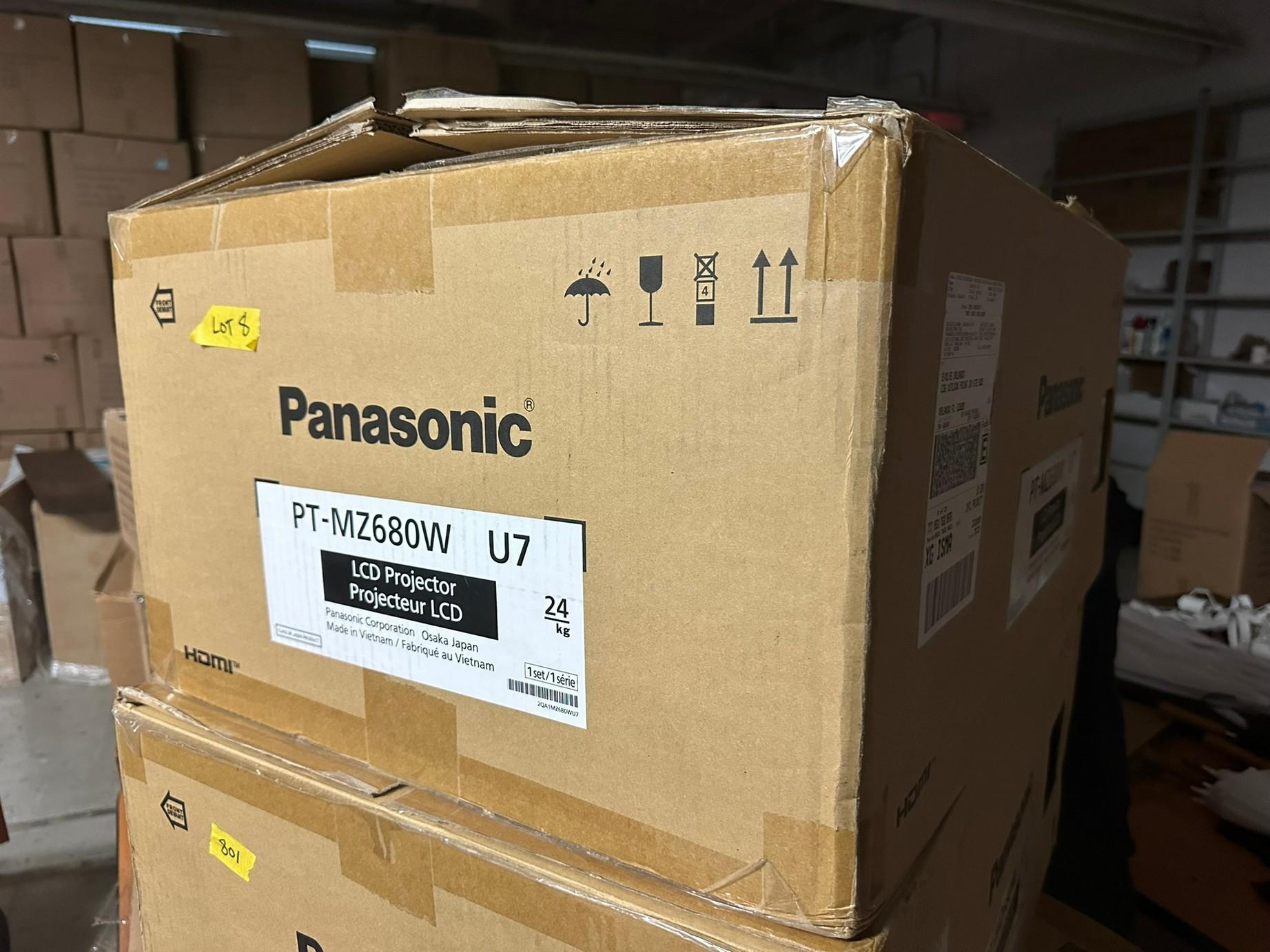 PANASONIC LCD PROJECTOR - #PT-MZ680WU7 (NEVER INSTALLED, IN ORIGINAL BOX)